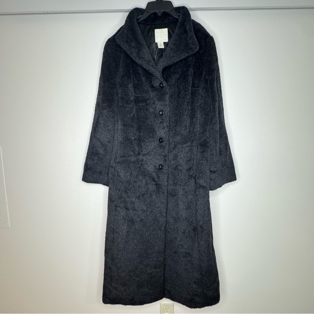 J.Jill lambs wool / alpaca long coat. Black Medium